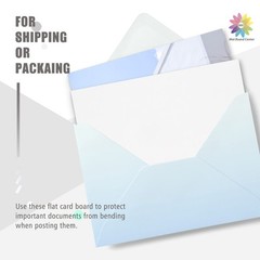 50 PCS Mat Board Center Corrugated Cardboard Sheets 5×7 Inch Flat Inserts