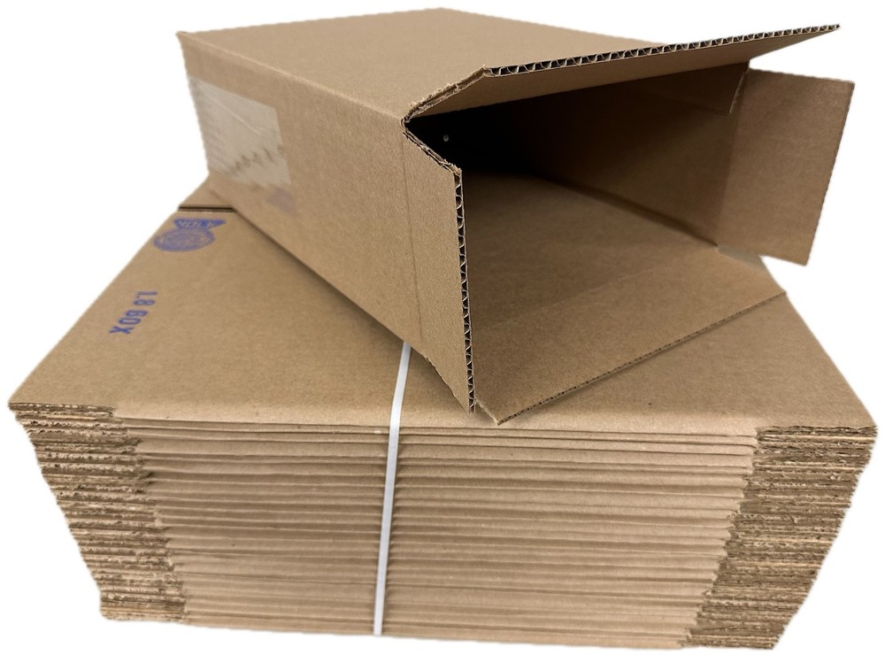 Shipping Corrugated Cardboard Side Loading Shoe Box 12 5/8″ X 9 3/4″ X 4 3/4″