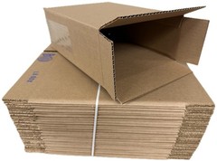 Shipping Corrugated Cardboard Side Loading Shoe Box 12 5/8″ X 9 3/4″ X 4 3/4″