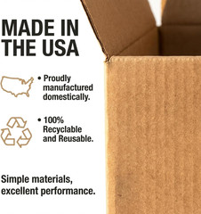 BOX USA Medium Moving Boxes 18″L X 14″W X 12″H 20-Pack – Corrugated Cardboard Bo