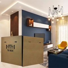 TV Moving Box 56 to 70 Inch Monitors Durable Corrugated Sleeves Packing Solution