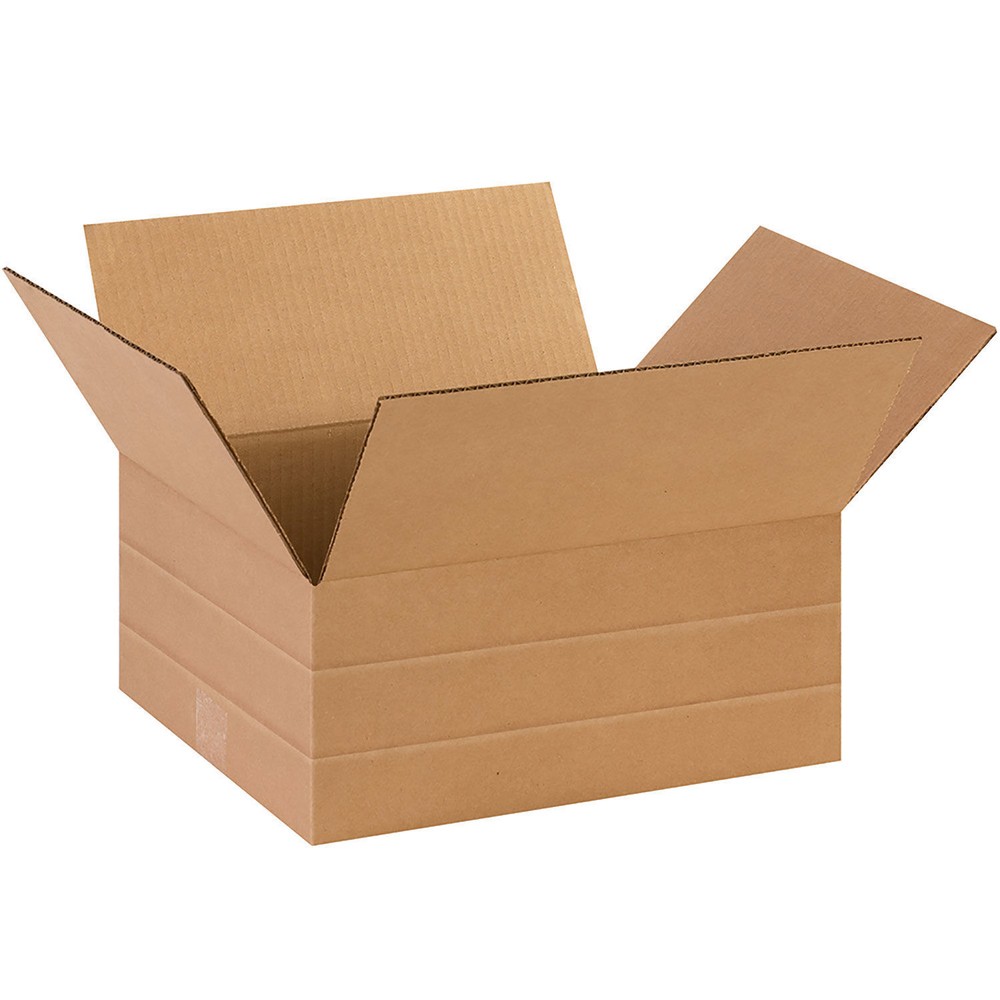 14″ x 12″ x 6″ Multi-Depth Cardboard Corrugated Boxes Lot of 25