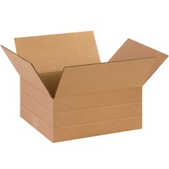 14″ x 12″ x 6″ Multi-Depth Cardboard Corrugated Boxes Lot of 25