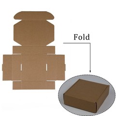25 PCS 6x6x2 Inch Brown Corrugated Cardboard Shipping Boxes Mailing Mailer
