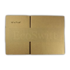 1-100 10x7x4 EcoSwift Cardboard Packing Mailing Shipping Corrugated Box Cartons