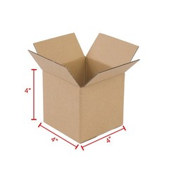 100Pcs 4x4x4″ Cardboard Paper Boxes Mailing Packing Shipping Corrugated Cartons