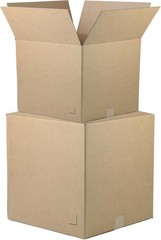18″x14″x4″ Brown/Kraft Corrugated Cardboard Shipping Boxes 25-Pack | Mailing, P