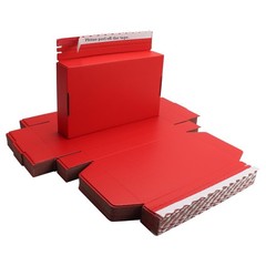 Red Corrugated Shipping Boxes 10.5×6.3×2 Inch Gift Wrap Box Bridesmaid