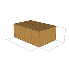 5 15x10x6 Kraft Brown Corrugated Shipping Boxes 32 ECT Single-Wall New