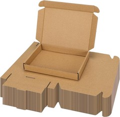 40 Pack Durable 7x5x1 Inch Tab Lock Cardboard Shipping Boxes – Perfect for Gifts