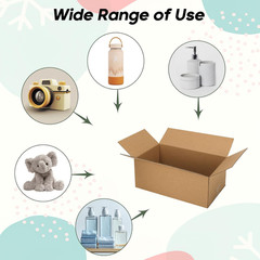 10X6X4 Shipping Boxes for Small Business, 25 Packs Corrugated Cardboard Boxes fo
