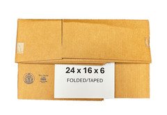 24″ x 16″ x 6″ Cardboard Corrugated Box