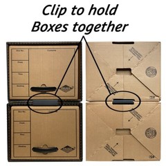 UOFFICE Quick Stack Drawer File Boxes, 24″ x 12.5″ x 10.5″, 2 Pack