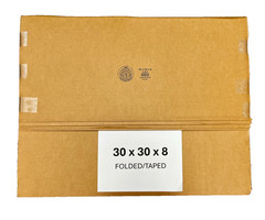 30″ x 30″ x 8″ CARDBOARD BOX – 200 lb – SINGLE BOX