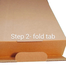 8 PK Cardboard Corrugated Box, 12″ x 10″ x 3″ – Packing Mailing Shipping Kraft