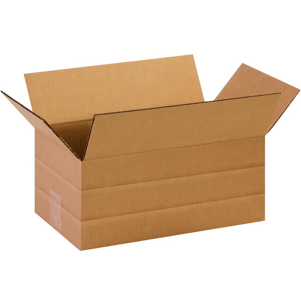 PMD1486 Multi-Depth Corrugated Boxes, 14″L x 8″W x 6″H, Kraft (Pack of 25)