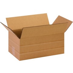 PMD1486 Multi-Depth Corrugated Boxes, 14″L x 8″W x 6″H, Kraft (Pack of 25)