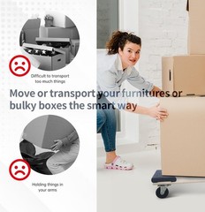 MaxWorks 50856 1320 lbs. Capacity 18 in. x 12 in. Hardwood Furniture Moving D…
