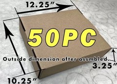 50 Pieces 10″ x 3″ x 12.5″ Corrugated Security Mailer Shipping Box Bulk Boxes