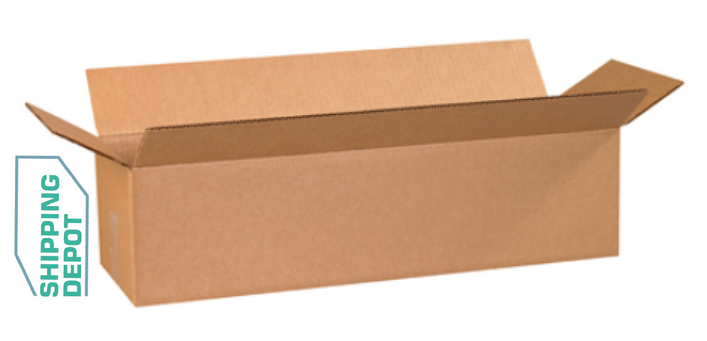 25 ~ 24x8x6″ Corrugated Kraft Cardboard Cartons Shipping Packing Box Boxes