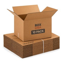 Moving Boxes Medium 18″L x 14″W x 12″H 10-Pack | Corrugated Cardboard Box for…