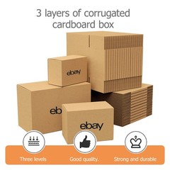 25pcs pack 12 “x 6″x 6” Shipping Packing corrugated cardboard boxes color logo