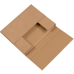 Kraft Easy-Fold Corrugated Cardboard Mailing Boxes, 10 1/4″ X 8 1/4″ X 1 1/4″,Pa