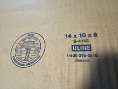 Lot of 25 – NEW Uline 14″ x 10″ x 8″ Singlewall Corrugated Shipping Boxes S-4143