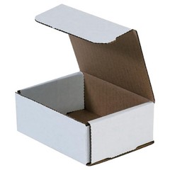 Aviditi White Corrugated Cardboard Mailing Boxes, 5″ x 4″ x 2″ (Pack of 50) C…