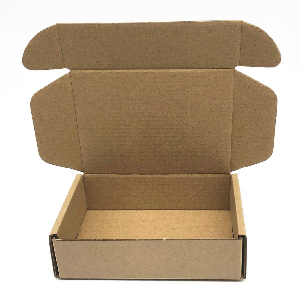 50 PCS 6x4x1.6 Inch Small Corrugated Cardboard Shipping Box Mailers Storage