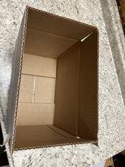 (25) Shipping Boxes Single Wall 11-1/4 x 7-1/4 x 8-1/4 White 65# Weight Capacity